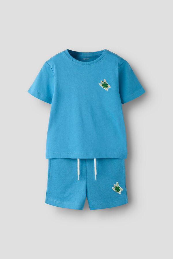 Name it Conjunto de T-shirt e cal&ccedil;&otilde;es azul