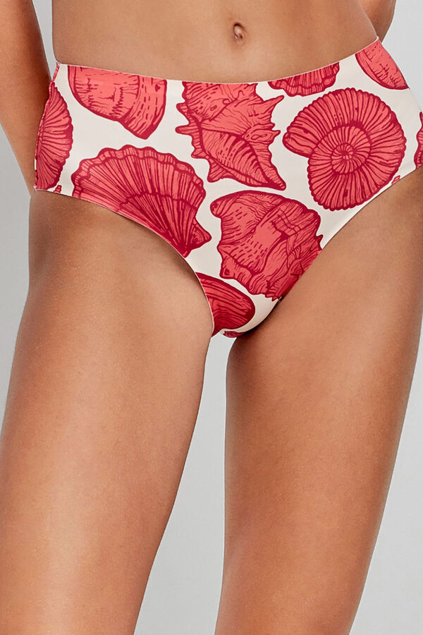 Gisela Cueca biquíni alta estampada estampado