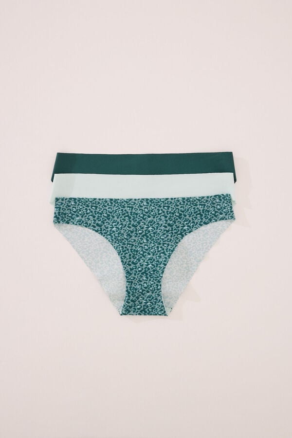 Women'secret Pack de 3 cuecas cl&aacute;ssicas em microfibra branco