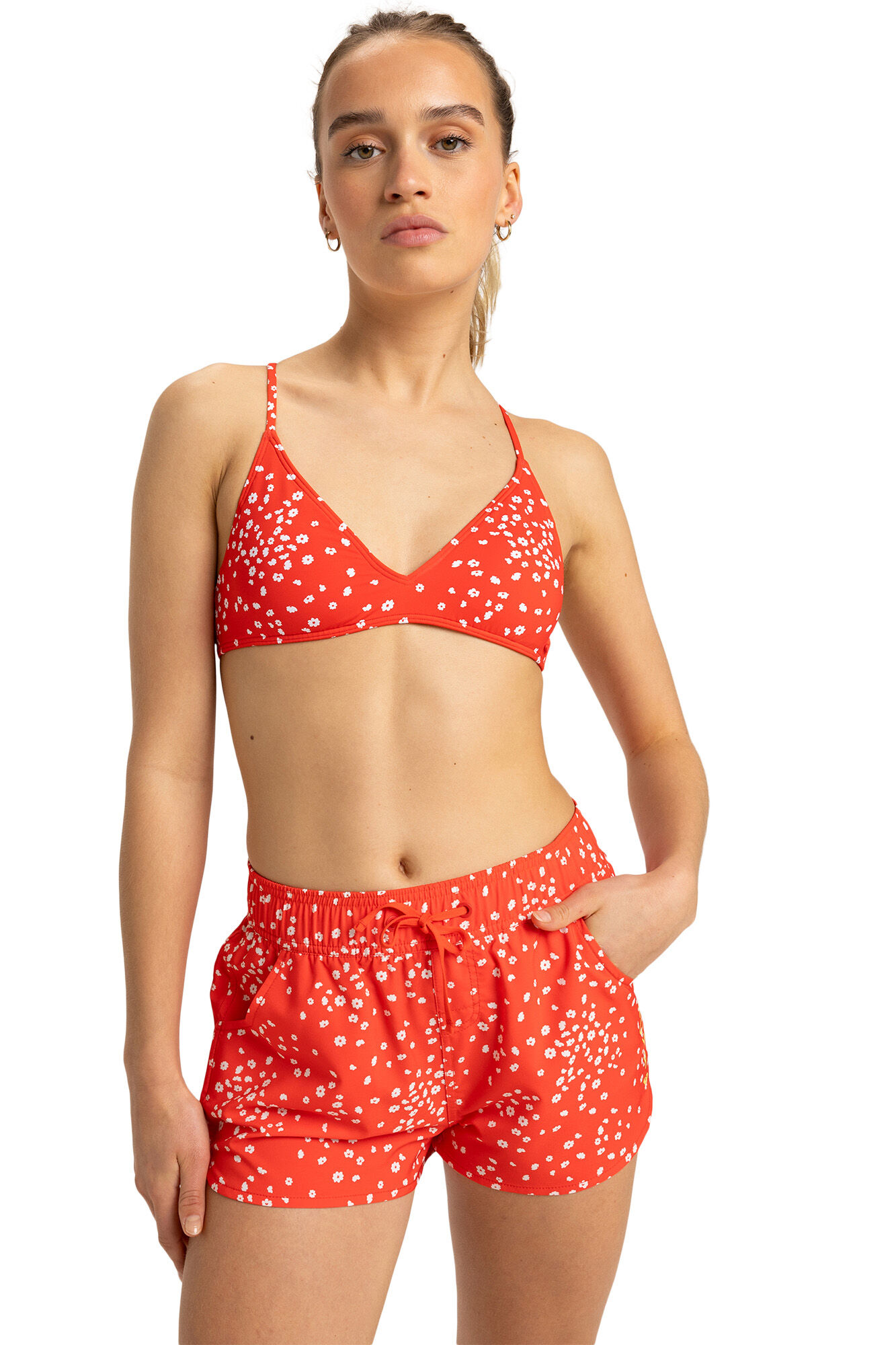 Roxy Shorts de ba&ntilde;o print flores