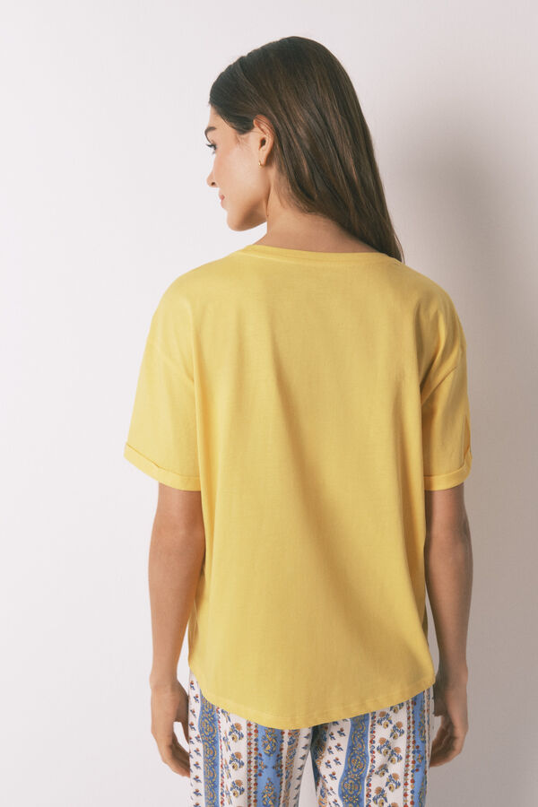 Women'secret Camiseta SmileyWorld&reg; amarillo 100% algod&oacute;n amarillo