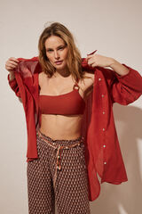 Women'secret Camisola corta 100% algod&oacute;n rojo rojo