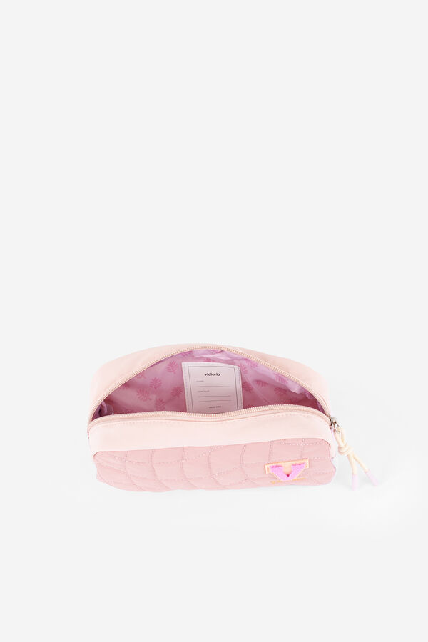 Victoria Neceser de nylon acolchado rosa
