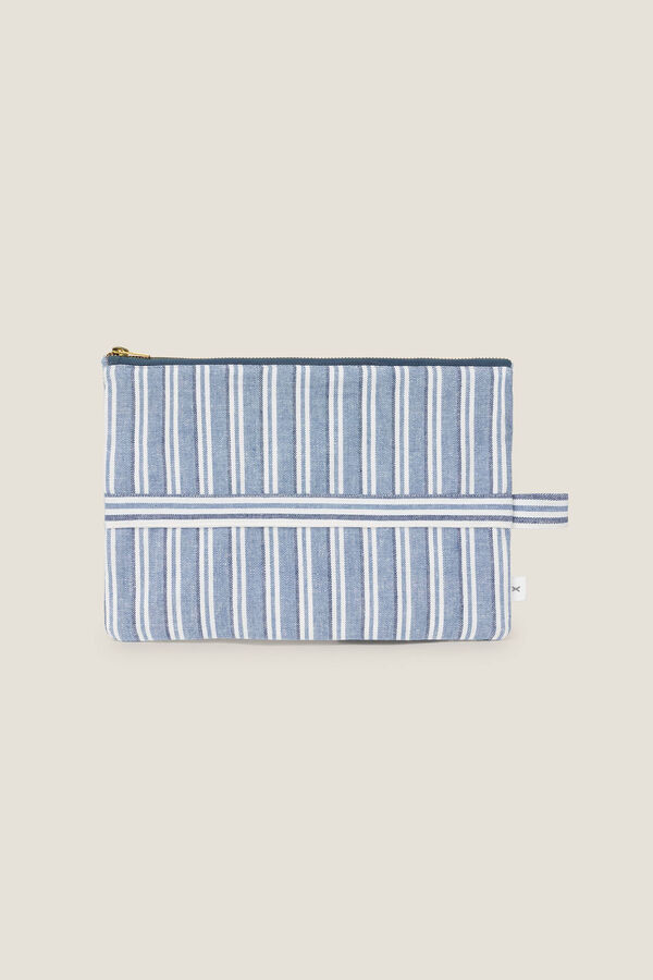 Textura NECESER ALGOD&Oacute;N RAYAS azul