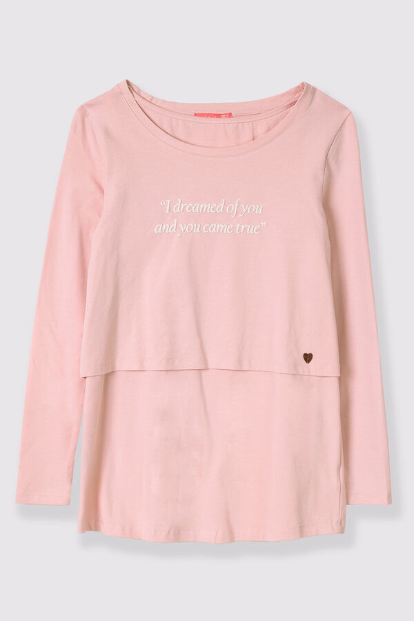 Womensecret Camiseta Lactancia “The Future Is Eco” rosa