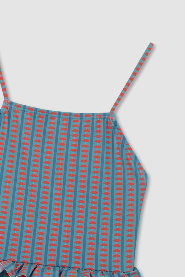 Gocco Traje De Ba&ntilde;o Estampado Retro Verde kaki