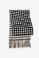 Vilanova Manta Bufanda con Mezcla de Patrones beige