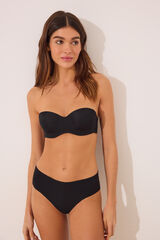 Women'secret Braga ancha brasile&ntilde;a microfibra y encaje negra negro