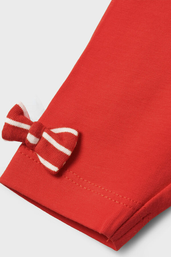 Name it Cal&ccedil;as suaves beb&eacute; detalhe lacinhos vermelho