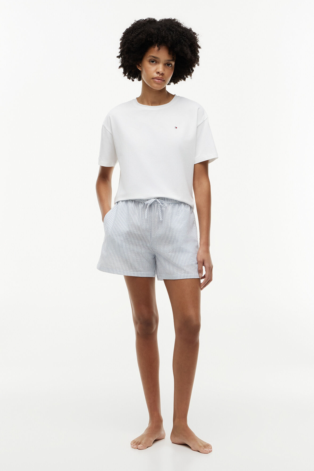 Tommy Hilfiger Conjunto pijama corto estampado a rayas