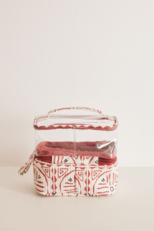 Women'secret Neceser mediano rafia &eacute;tnico nude