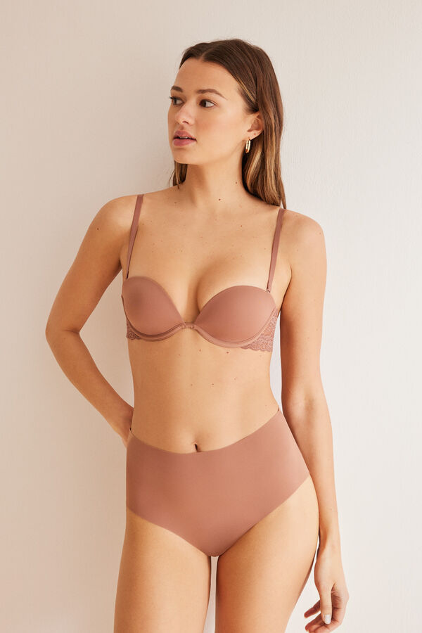 Women'secret ELEGANT Sujetador strapless marr&oacute;n marr&oacute;n