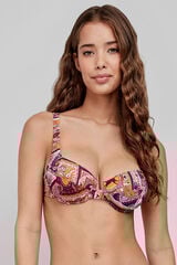 Gisela Top bikini capacidad sin relleno estampado estampado