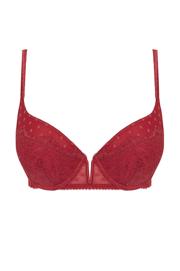 Women'secret GORGEOUS Sujetador push up plumeti rojo rojo