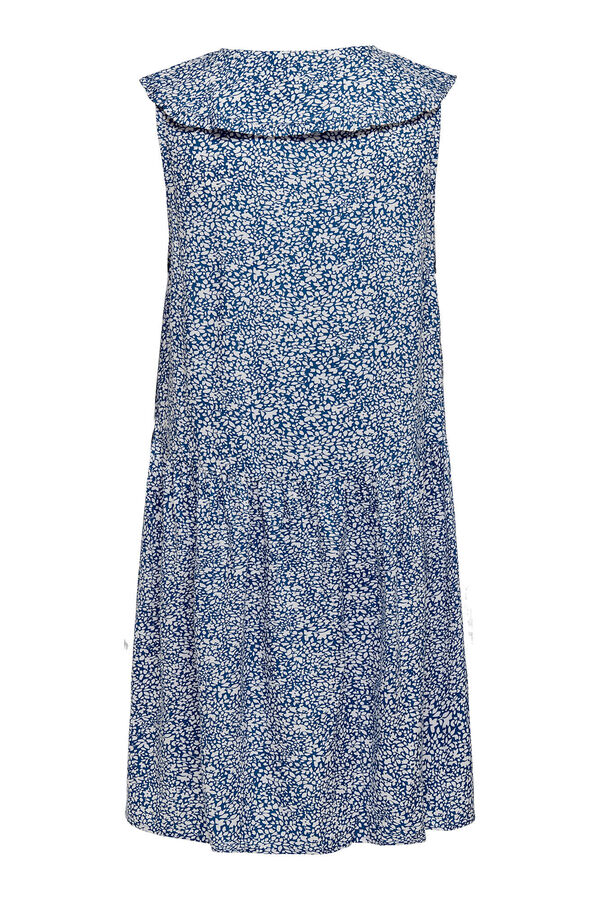 Only Maternity Vestido maternity curto mangas azul