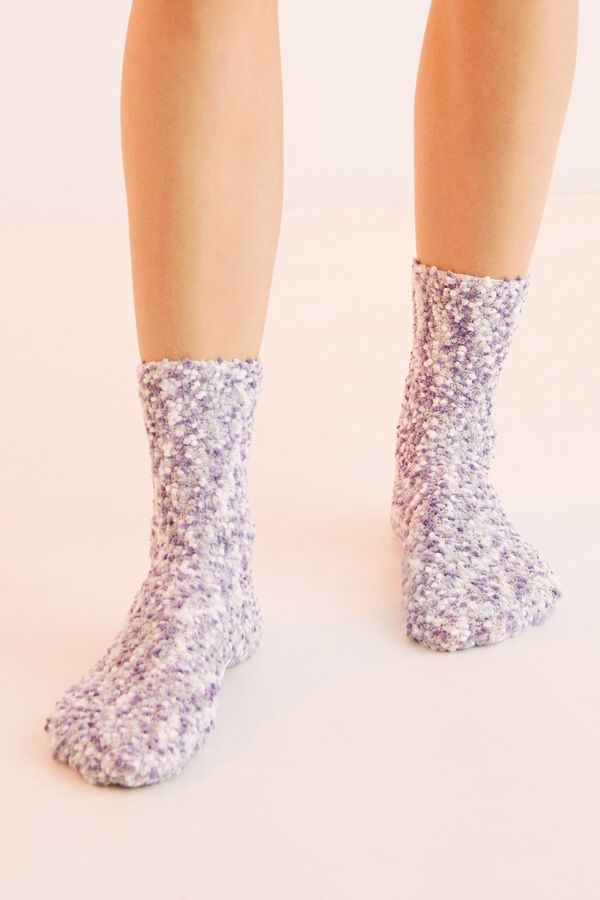 Women'secret Calcetines textura azul azul