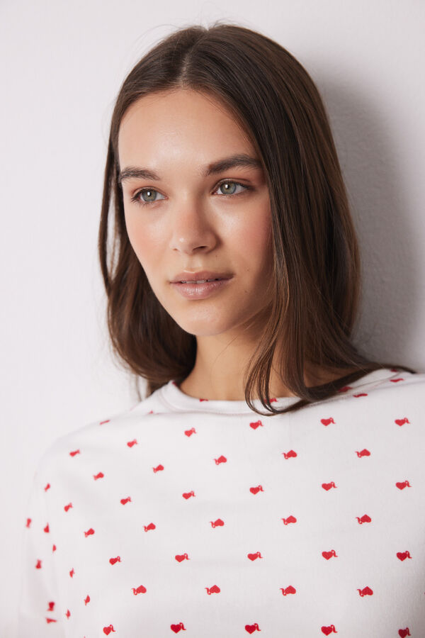 Women'secret Pijama cora&ccedil;&atilde;o A Vizinha Loira bege