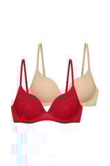 Dorina Pack de 2 sutiãs push up vermelho