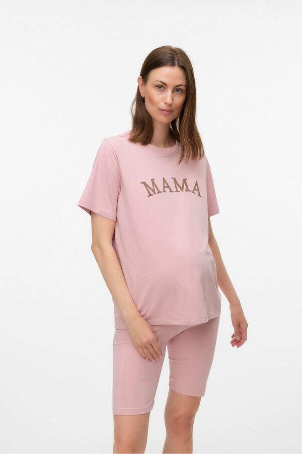 Mamalicious Pijama manga curta maternidade e amamenta&ccedil;&atilde;o rosa