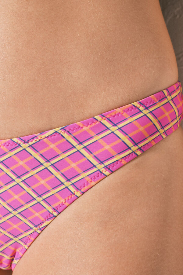 Women'secret Braga bikini brasile&ntilde;a efecto U cuadros rosa rosa