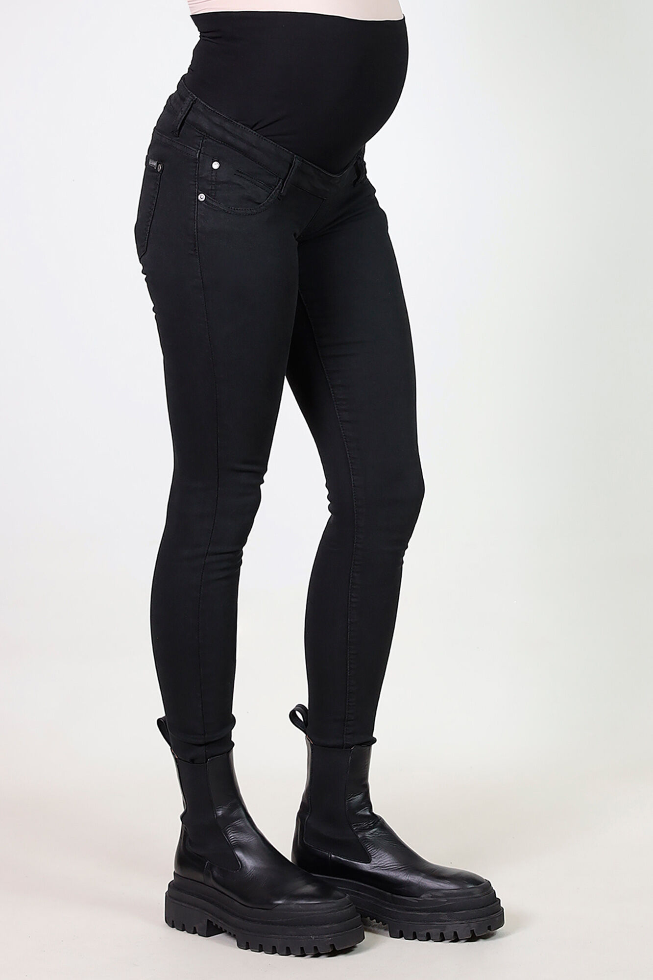 Ohma! Pantal&oacute;n maternity b&aacute;sico de twill