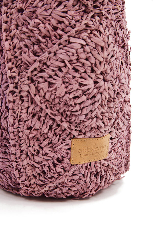 Abbacino Capazo playa trenzado cremallera morado/lila