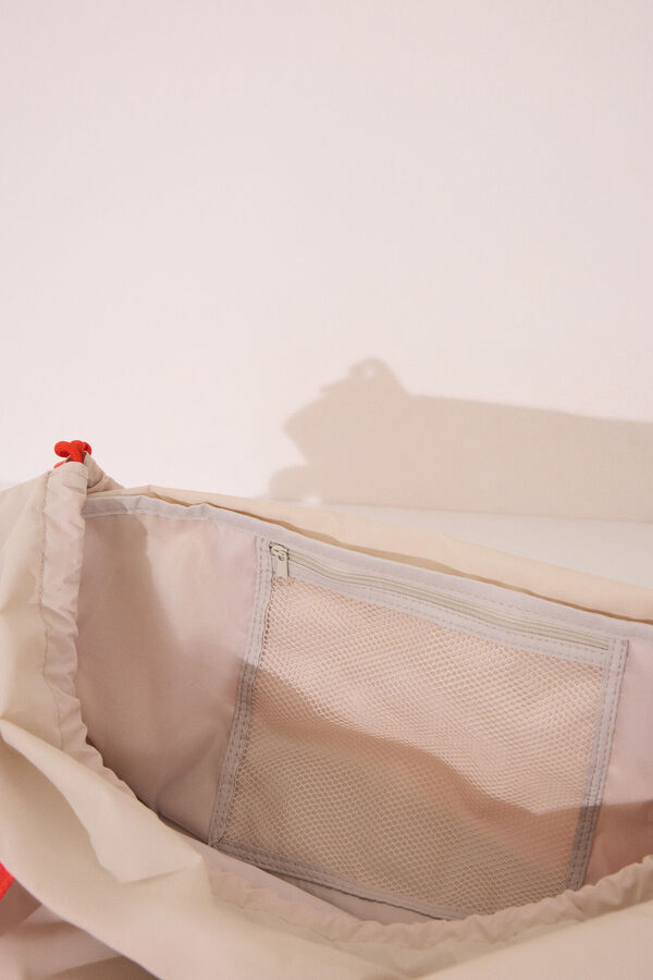 Women'secret Bolso multiusos nylon beige nude