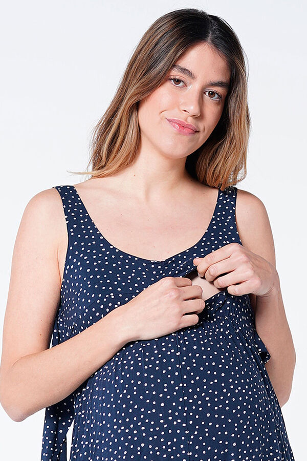 Ohma! Mono maternity lactancia estampado azul