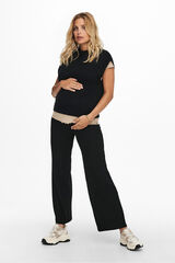 Only Maternity Colete de malha para maternity preto