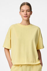 Pieces Camiseta loose amarillo