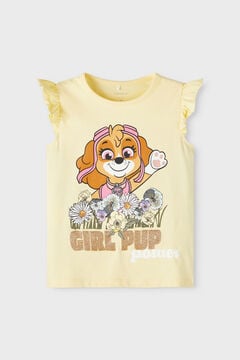 Womensecret Camiseta de niña de la Patrulla Canina sin mangas amarillo