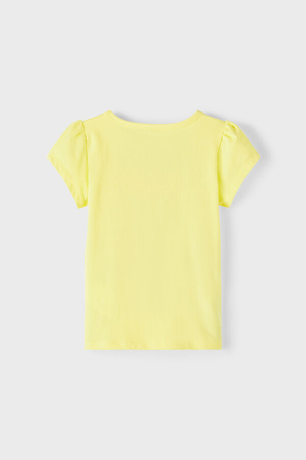 Womensecret Camiseta de niña de manca corta de Minnie amarillo