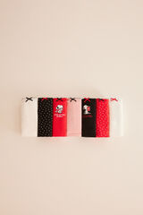 Women'secret Pack 7 bragas algod&oacute;n Snoopy burdeos