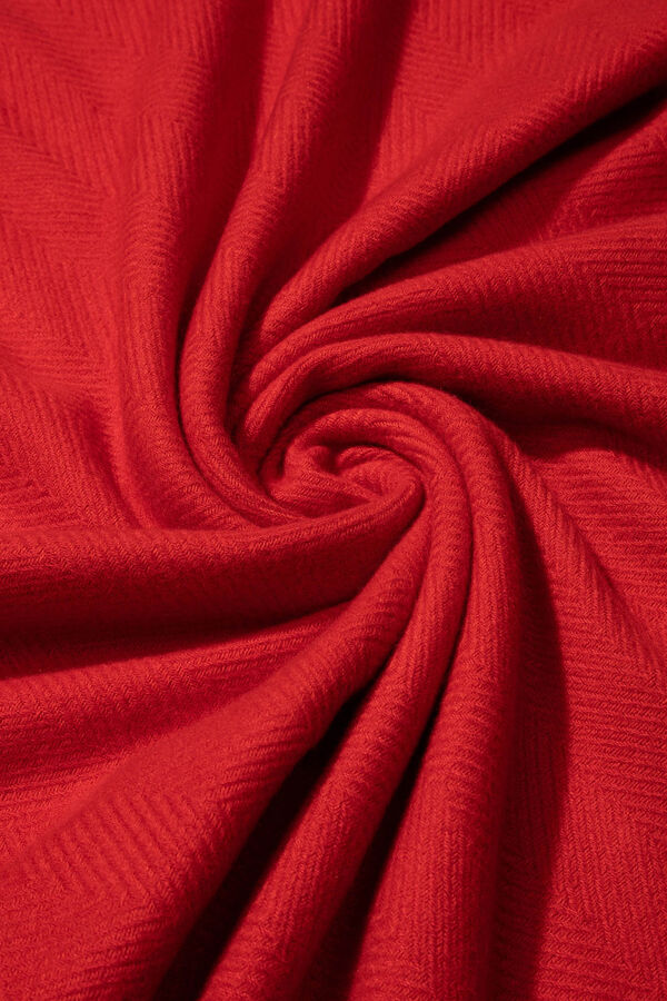 Vilanova Manta Cachecol Texturizada vermelho