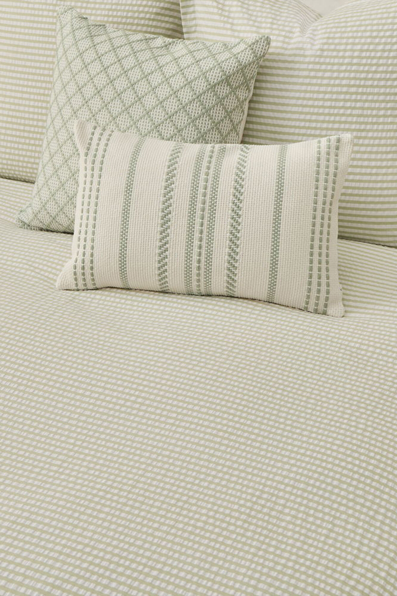 Textura Funda n&oacute;rdica rayas seersucker