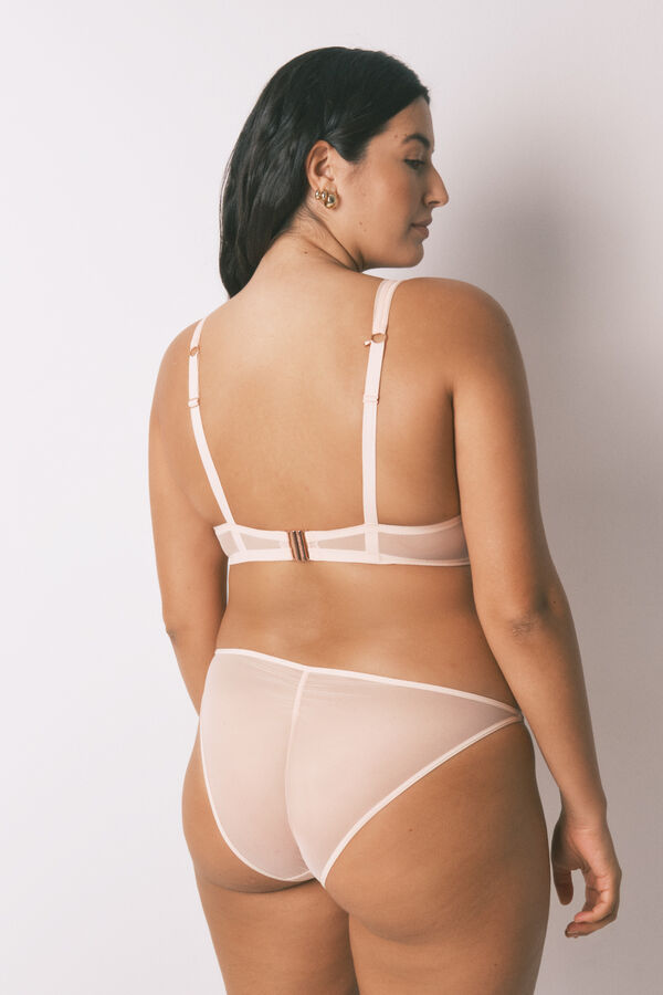 Women'secret Soutien halter de tule rosa com fecho especial  rosa