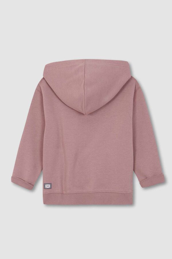 Womensecret Sweatshirt com Capuz Logo Frontal Rosa rosa