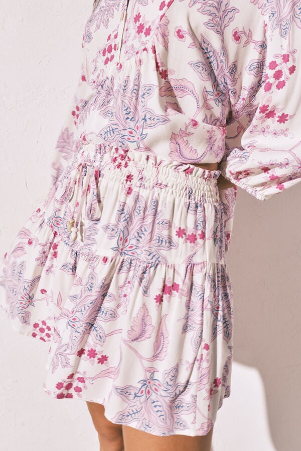 Women'secret Conjunto de saia e camisola estampadas estampado