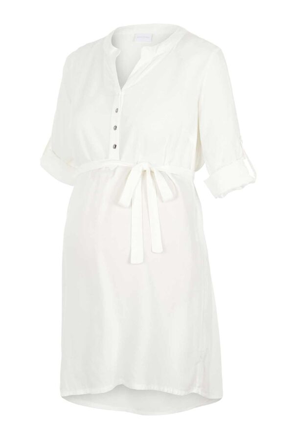 Mamalicious Vestido maternity Lenzing Ecovero branco