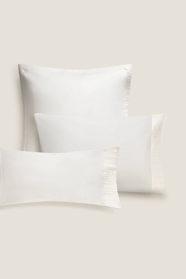Textura Funda de almohada blanco