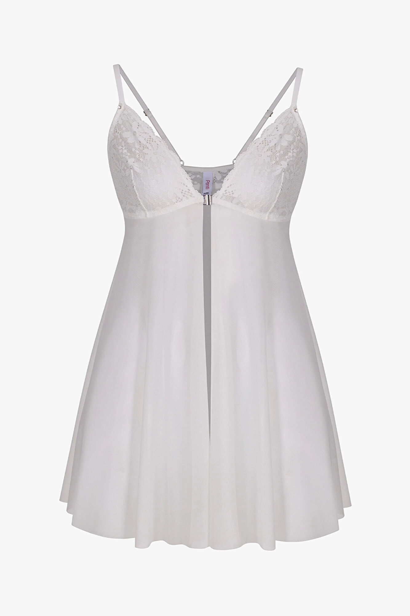 Penti Babydoll com Abertura Frontal Marfim