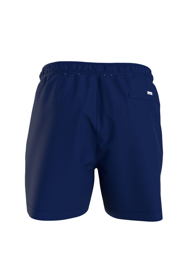 Calvin Klein Ba&ntilde;ador largo medio con cord&oacute;n azul