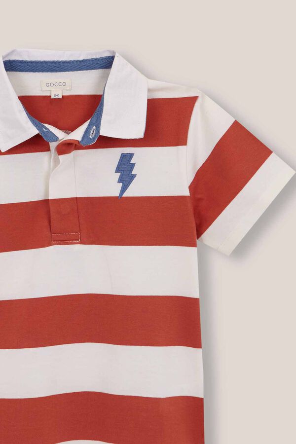 Gocco Polo riscas branco branco