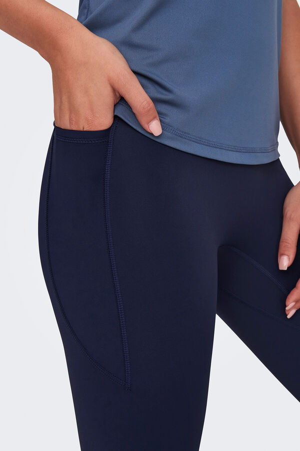 Only Play Leggings deportivos de cintura super alta. azul