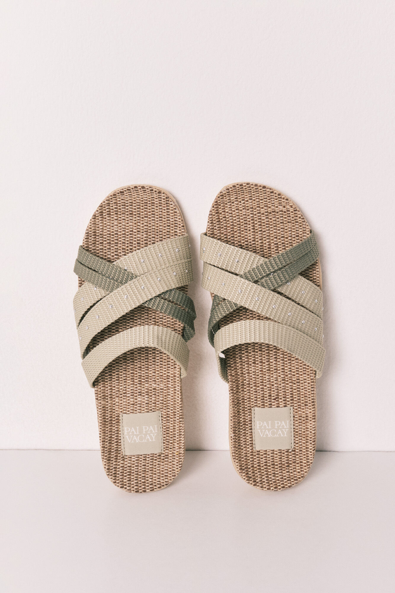 Women'secret Sandalias tiras verde