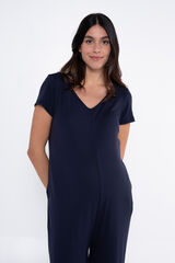 Ohma! Macacão pré-mamã azul