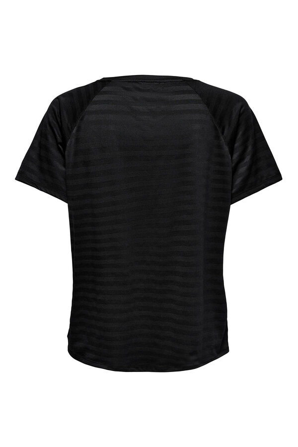 Womensecret Camiseta manga corta deportiva negro