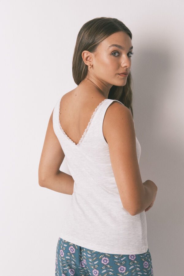 Women'secret T-shirt al&ccedil;as cinza  cinzento