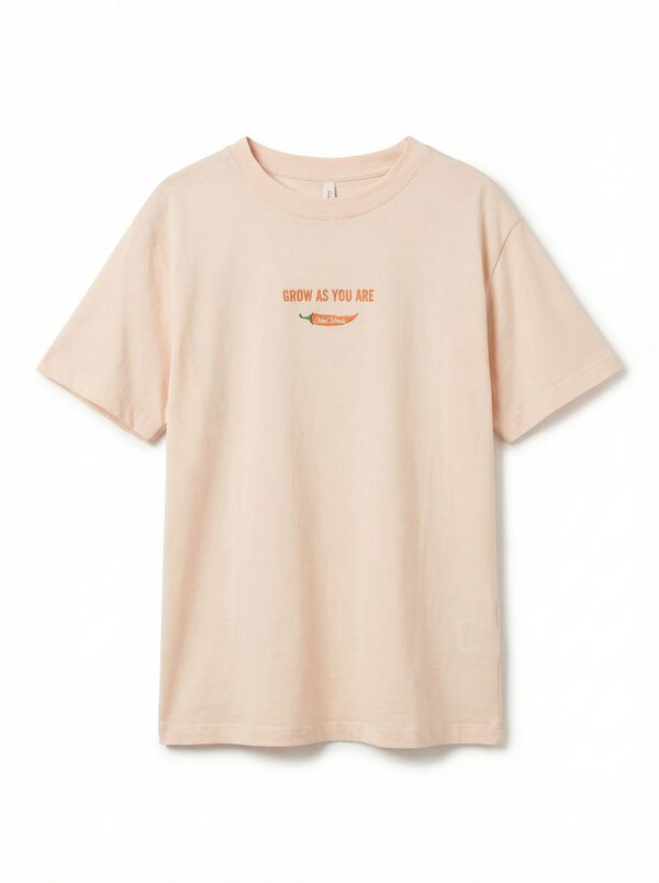 Women'secret T-shirt de manga curta 100% algod&atilde;o laranja vermelho