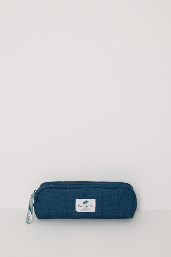 Women'secret Neceser peque&ntilde;o acolchado azul verde